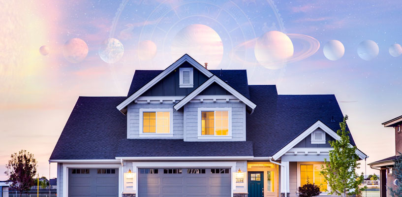 House, property and the connection with planets