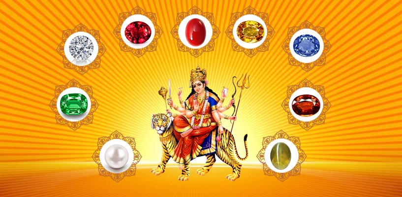 The Auspicious Nine Gemstones For the Divine Nine Deities of Navratri